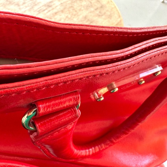 Kate Spade Red Leather Tote Bag - Picture 10 of 13